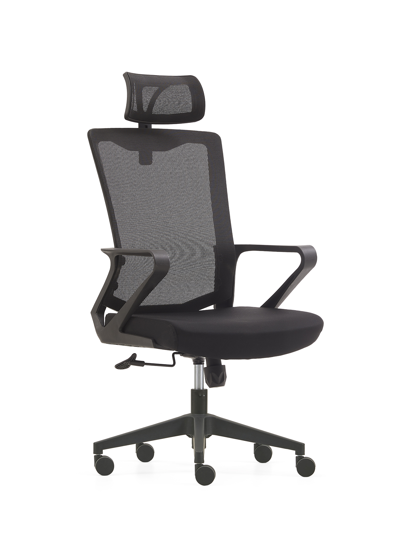 Modern Design Office Chair with Swivel Mechanism and Fixed Arms