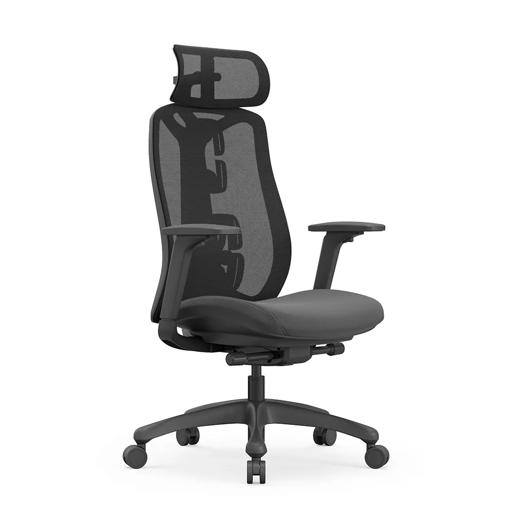 Luxury Ergonomic Mesh Office Desk Chair with Adjustable Armrest