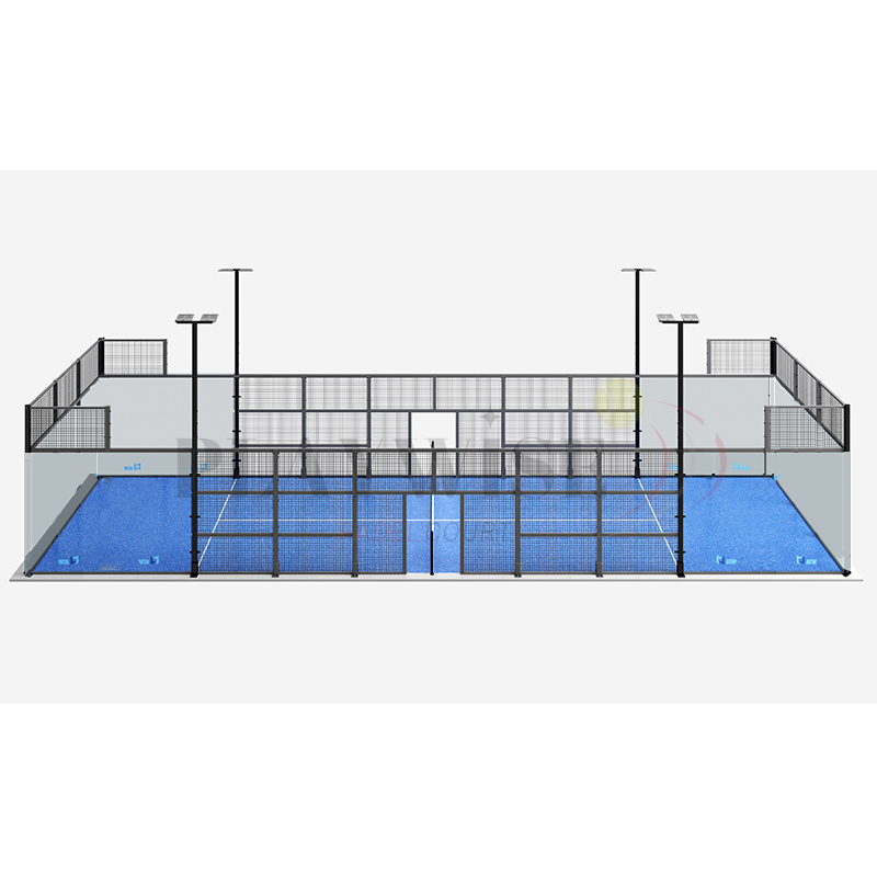 Panoramic Padel Court with Full Glass Walls