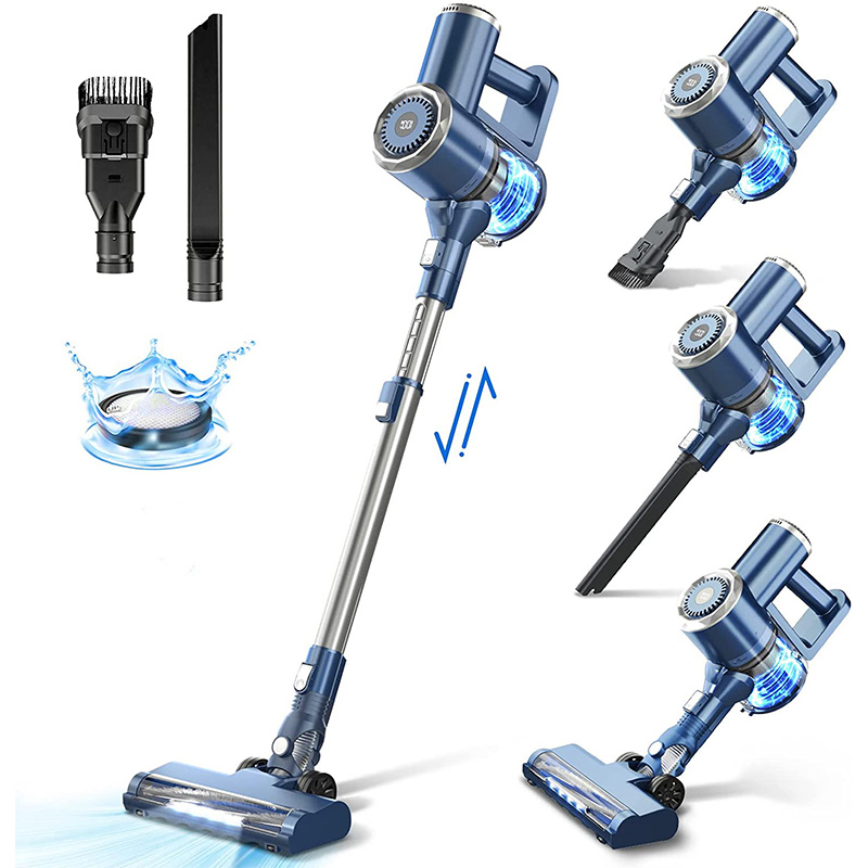 Cordless Vacuum Cleaner with LED Display, 12000Pa, 4-in-1 Handheld & Stick