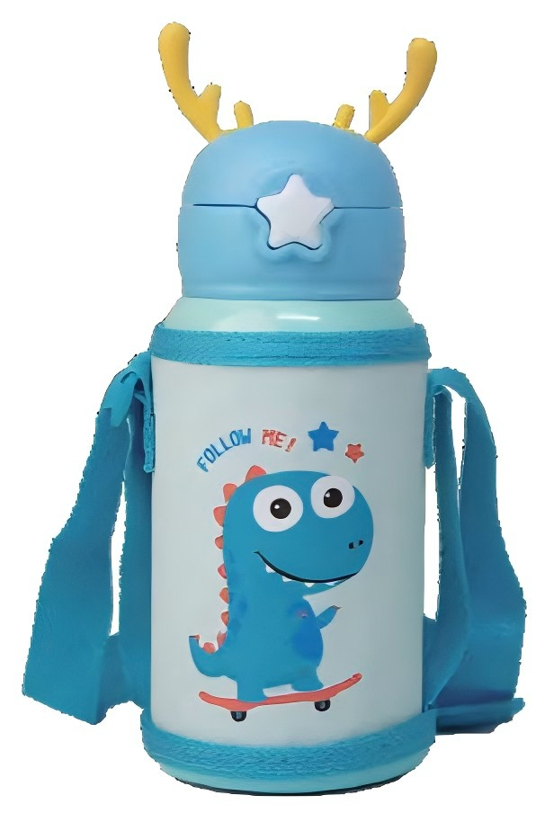 500ml 316 Stainless Steel Smart Thermos with Straw for Children