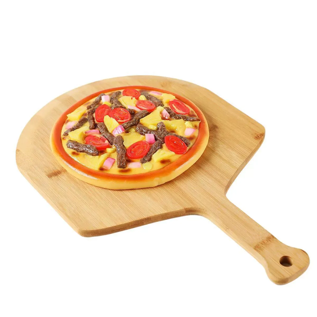 12-inch Wooden Pizza Peel with Ergonomic Handle