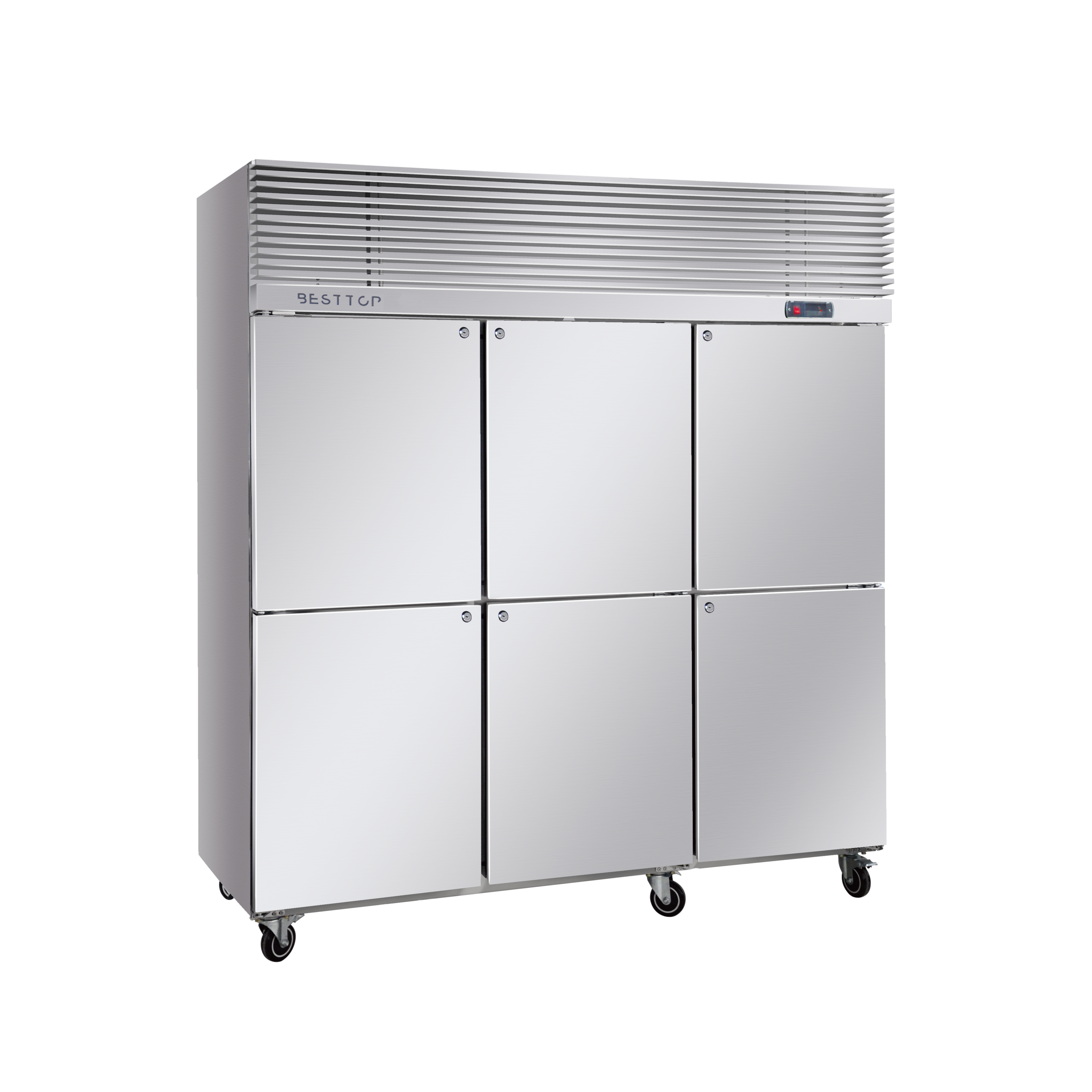 Top Mount Six-Door Reach-in Refrigerator