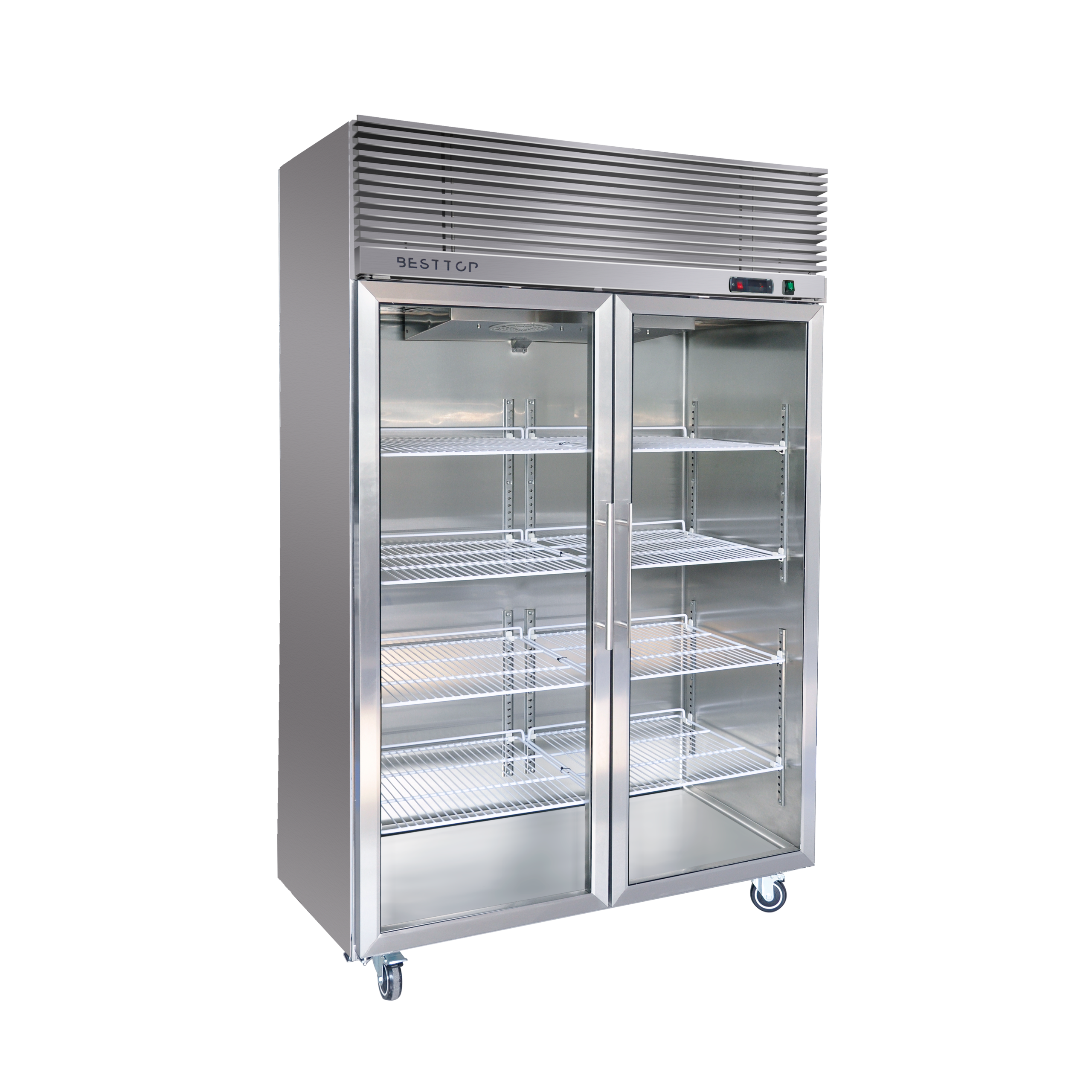 CRT48-2SG Top Mount Two Glass Door Reach-in Refrigerator
