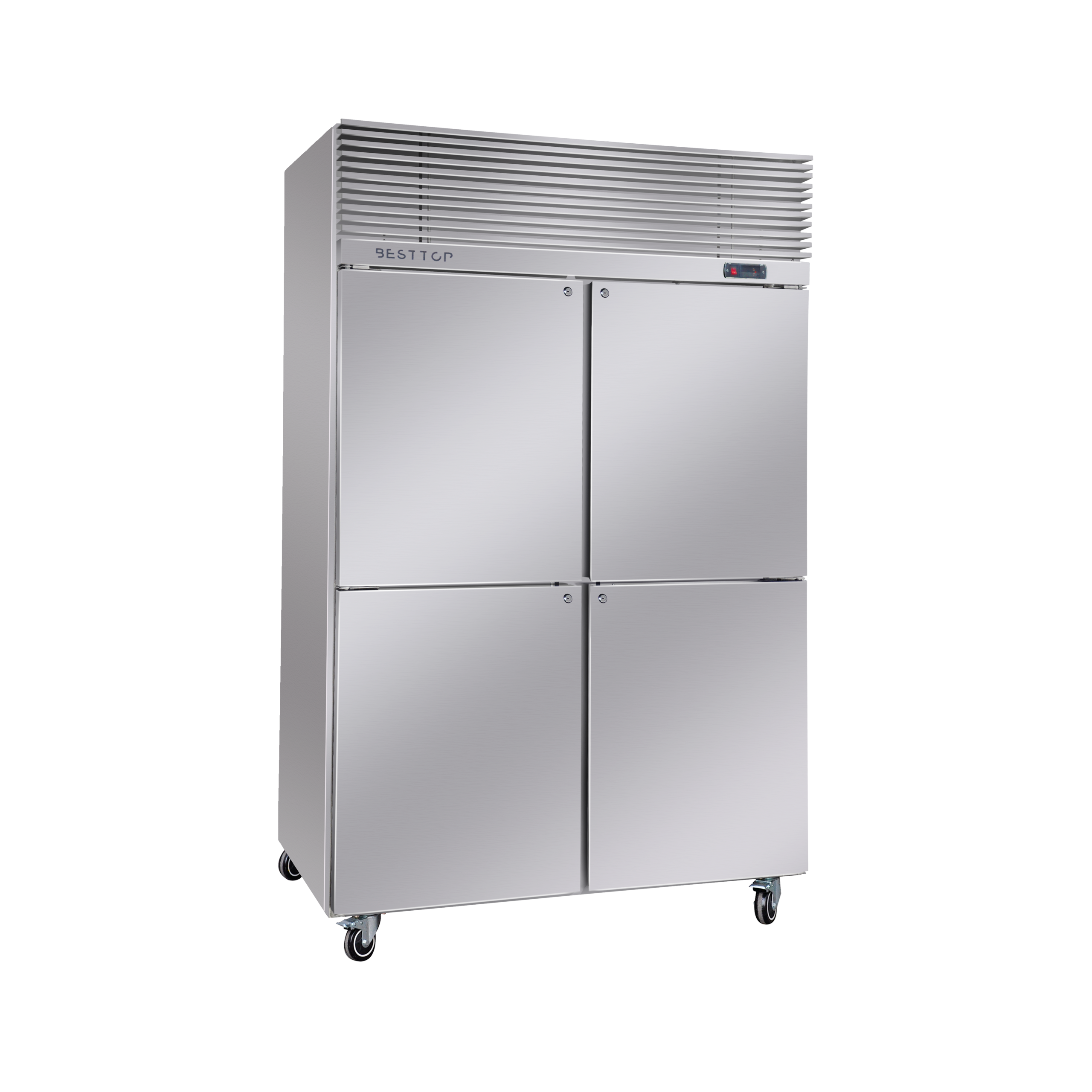 Top Mount Four Door Reach-in Refrigerator