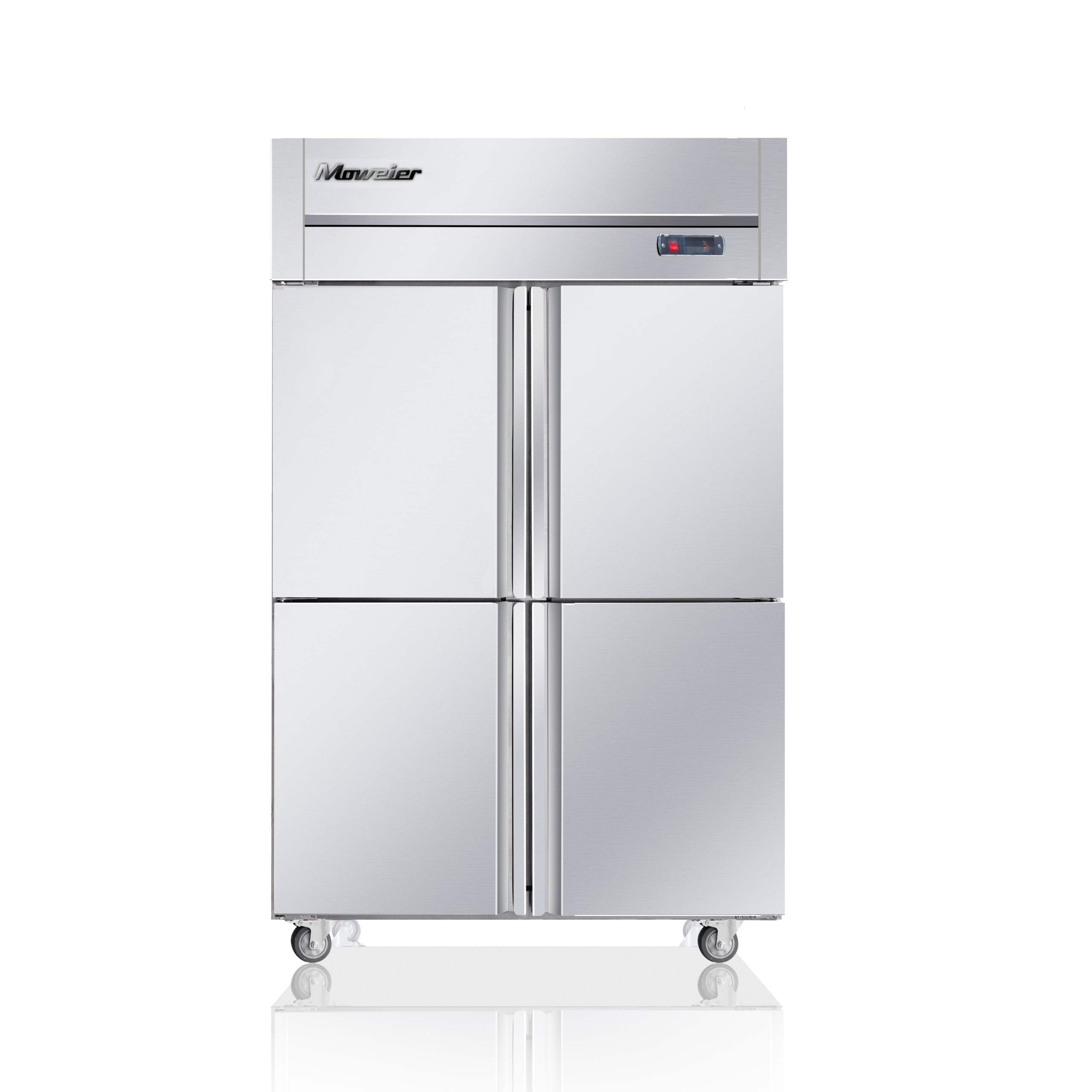 Top Mount Four (4) Divided Door Reach-in Refrigerator