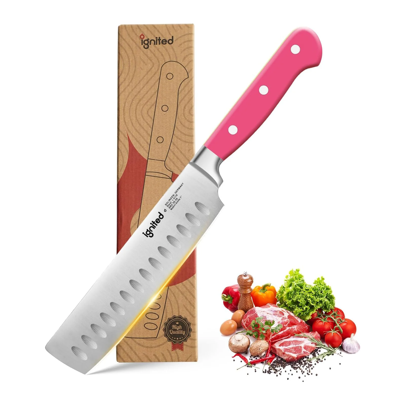 IGNITED CUTLERY 6.7" Nakiri Knife