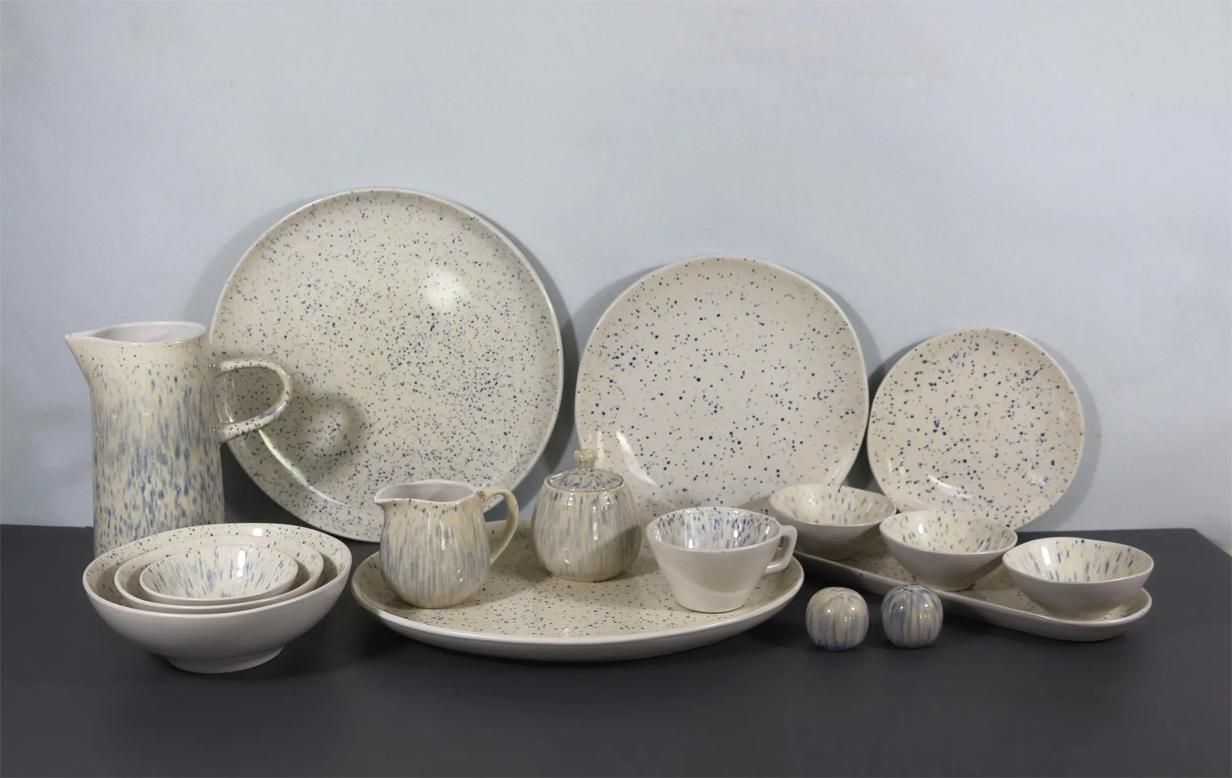 Glossy Dual-Layer Reactive Glaze Tableware Set