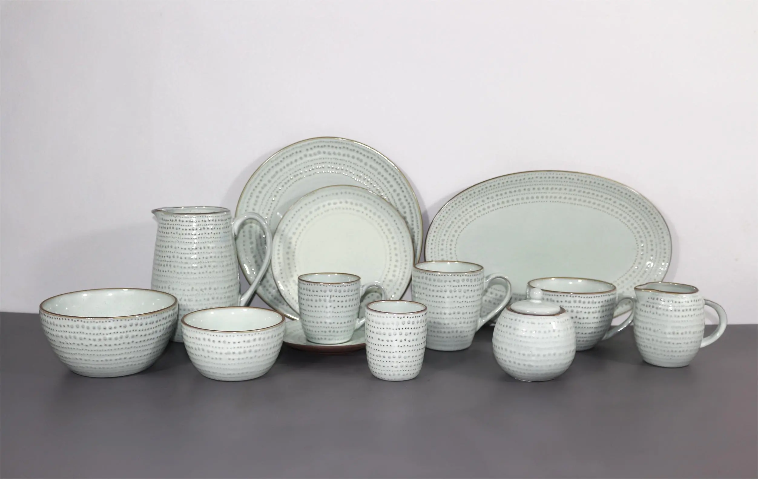 Dual-layer Reactive Glaze Dinnerware Set