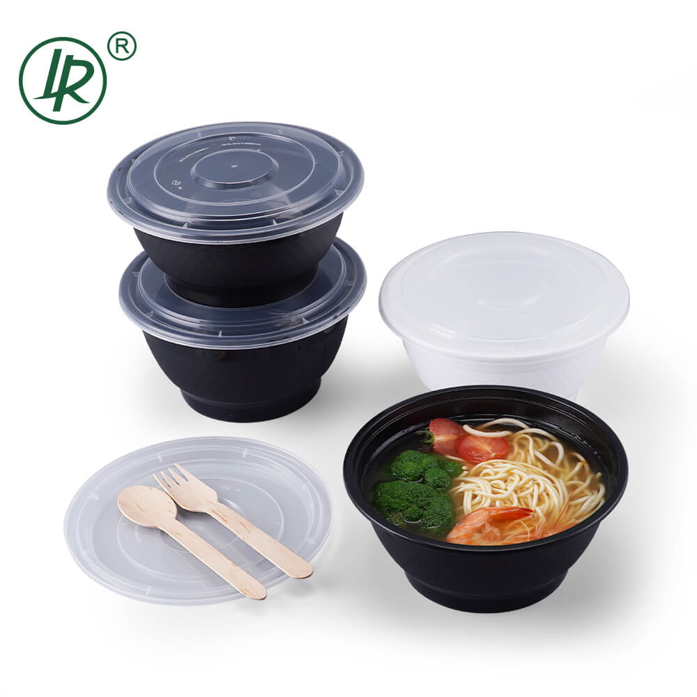 Ramen To Go Containers Plastic Noodle Bowls with Lids