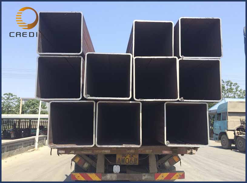 ERW Welded Black Square Steel Pipe for Building Construction
