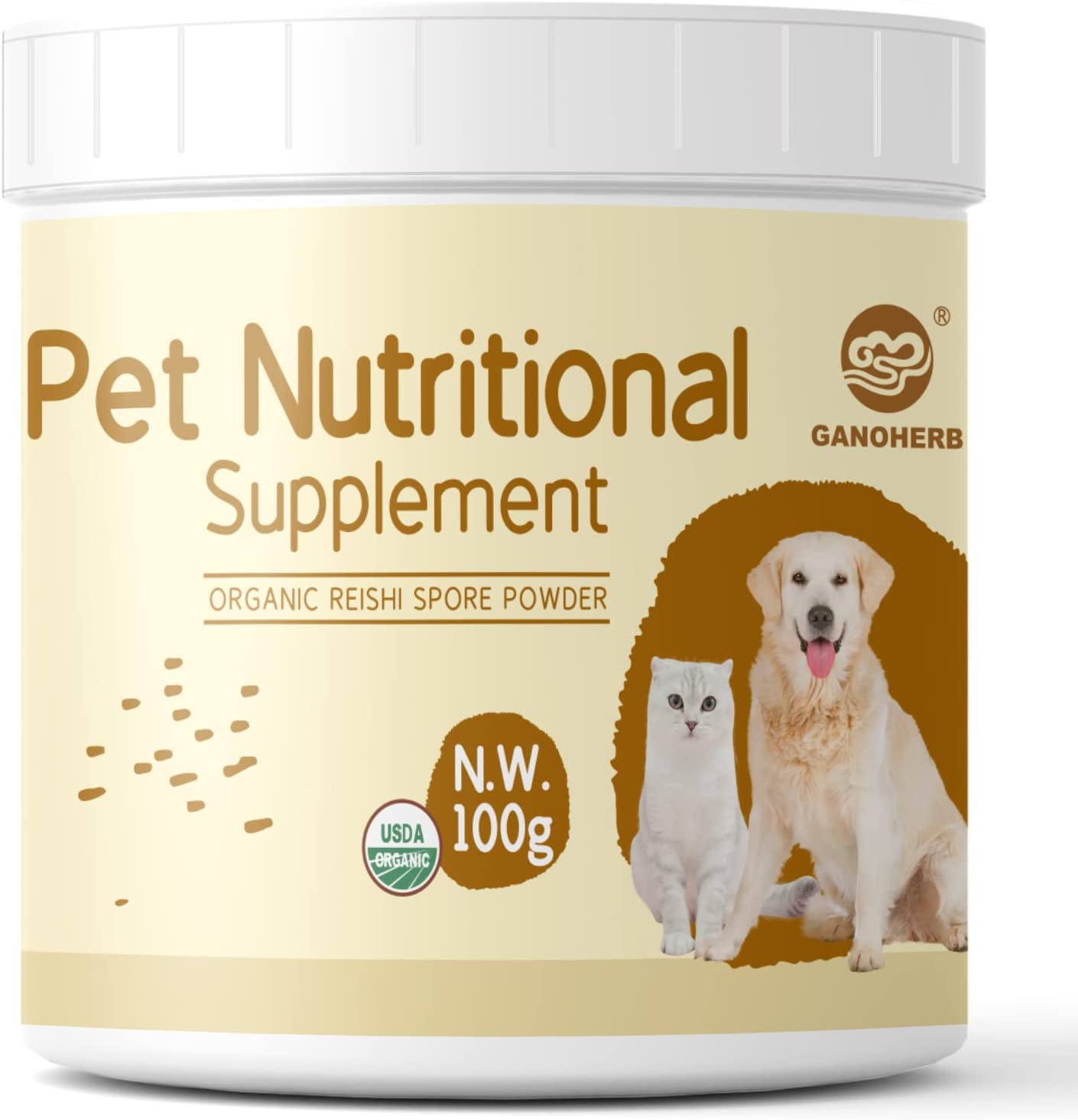Mushroom Powder for Pet Immune Support with High Beta-Glucan