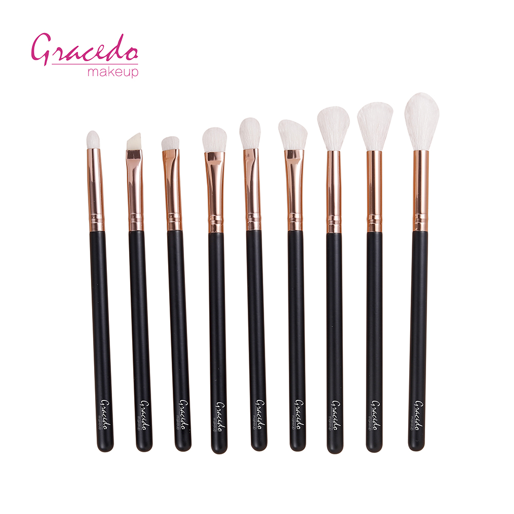 9-Piece Black Eyeshadow Makeup Brush Set