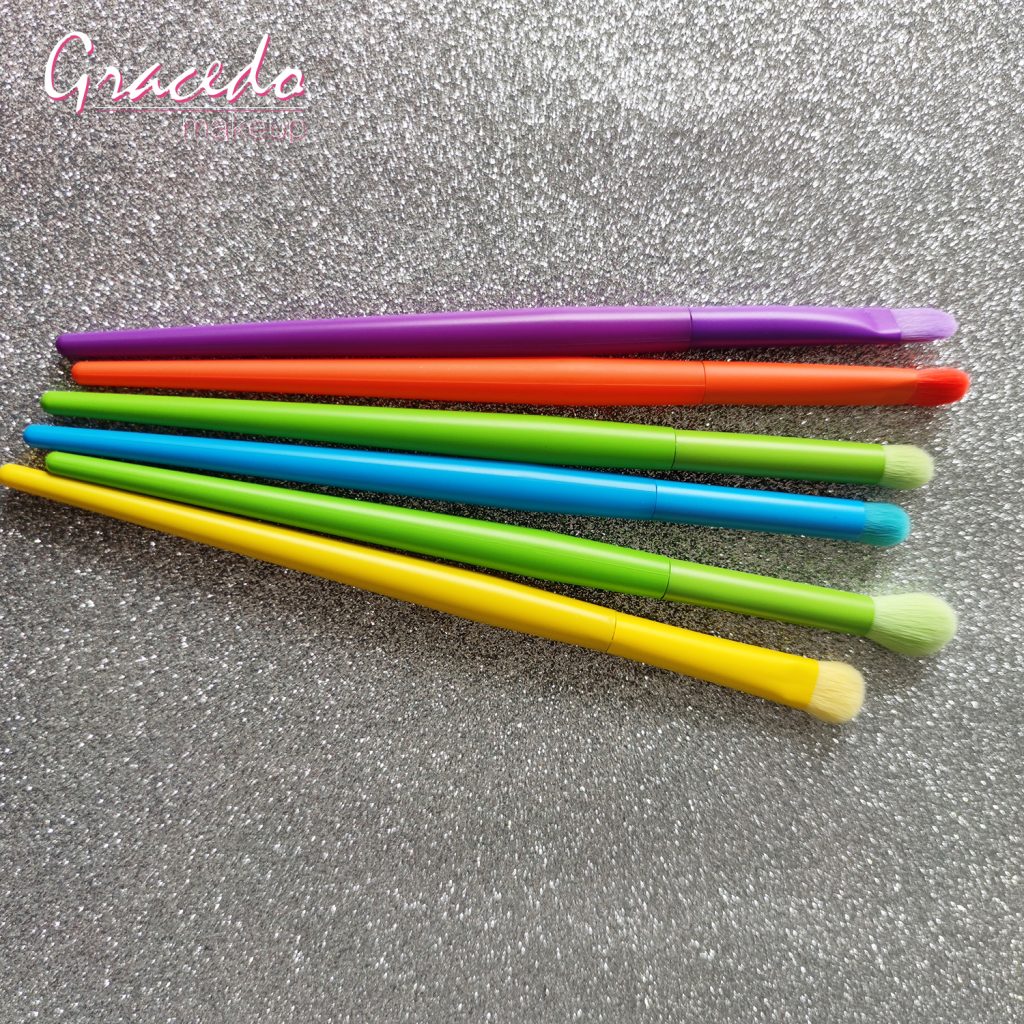 Wholesale Custom 6Pcs Colorful Eyeshadow Makeup Brush Set