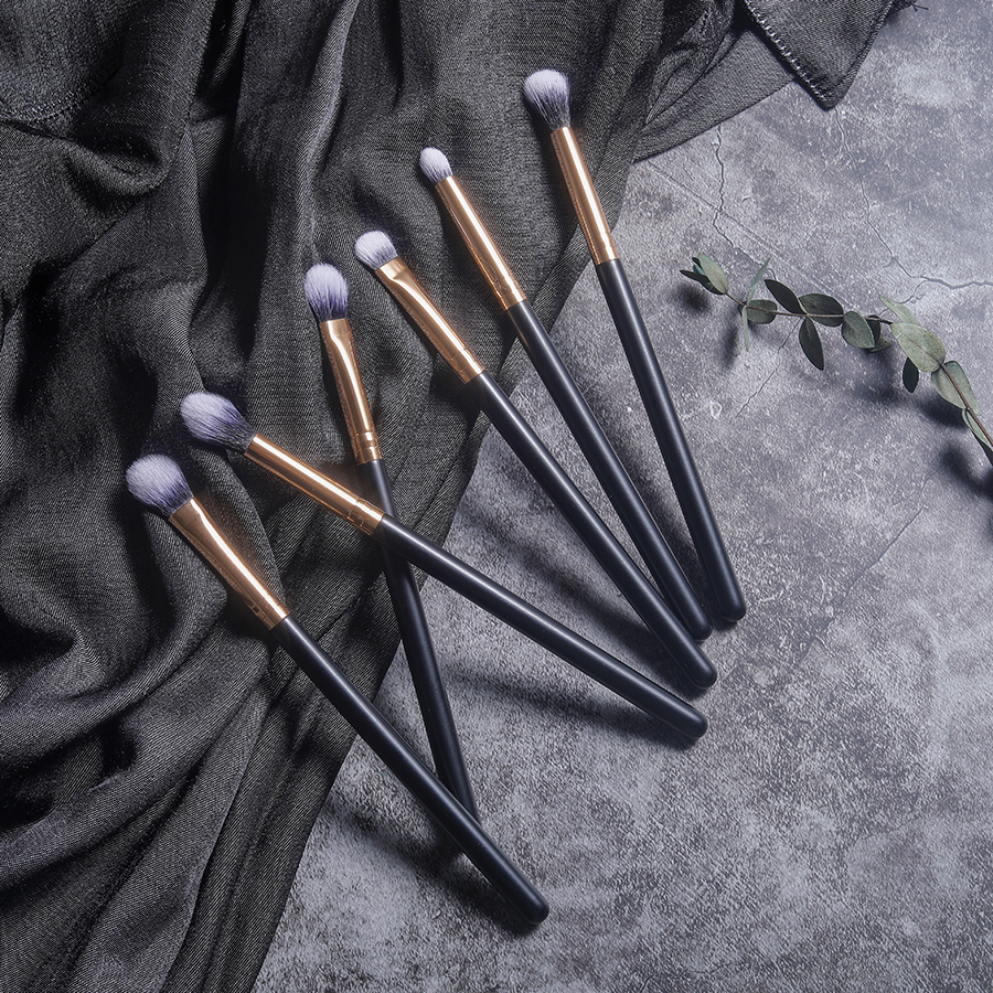 6-Piece Black Eyeshadow Makeup Brush Set