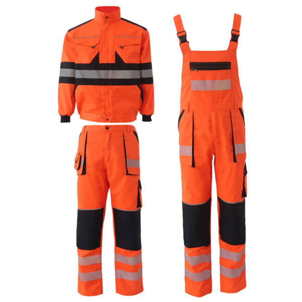 High Visibility Safety Wear with Knee Reinforcement