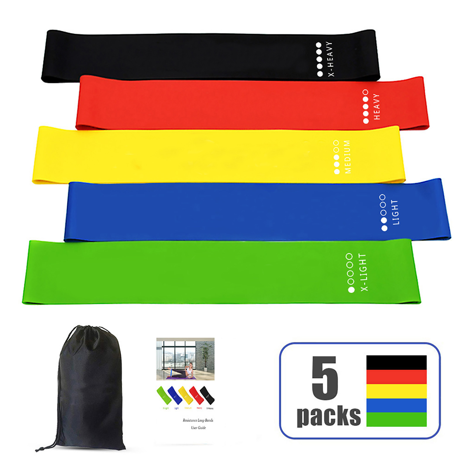 Latex Resistance Exercise Loop Bands