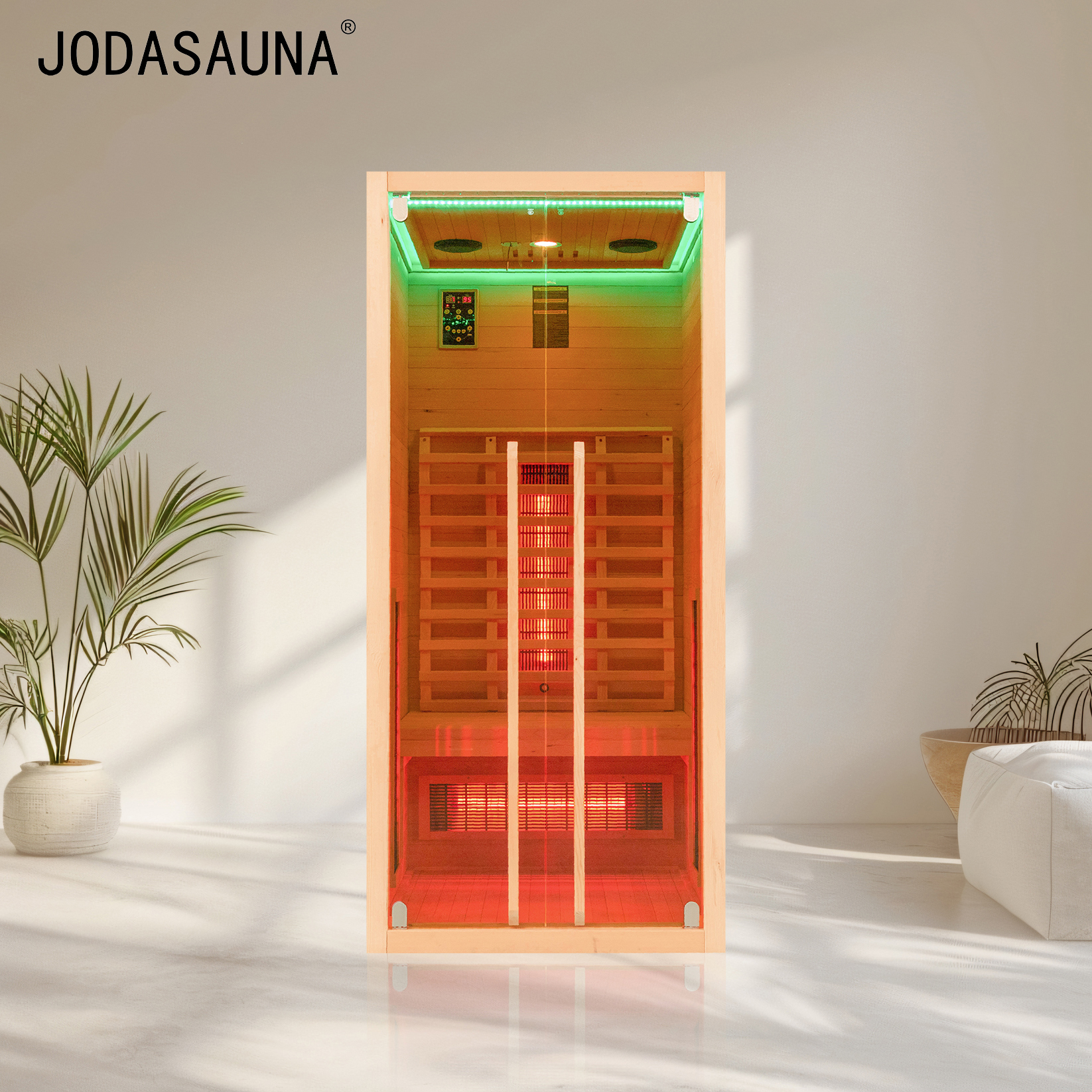 Single-Person Carbon Far Infrared Sauna with Low EMF