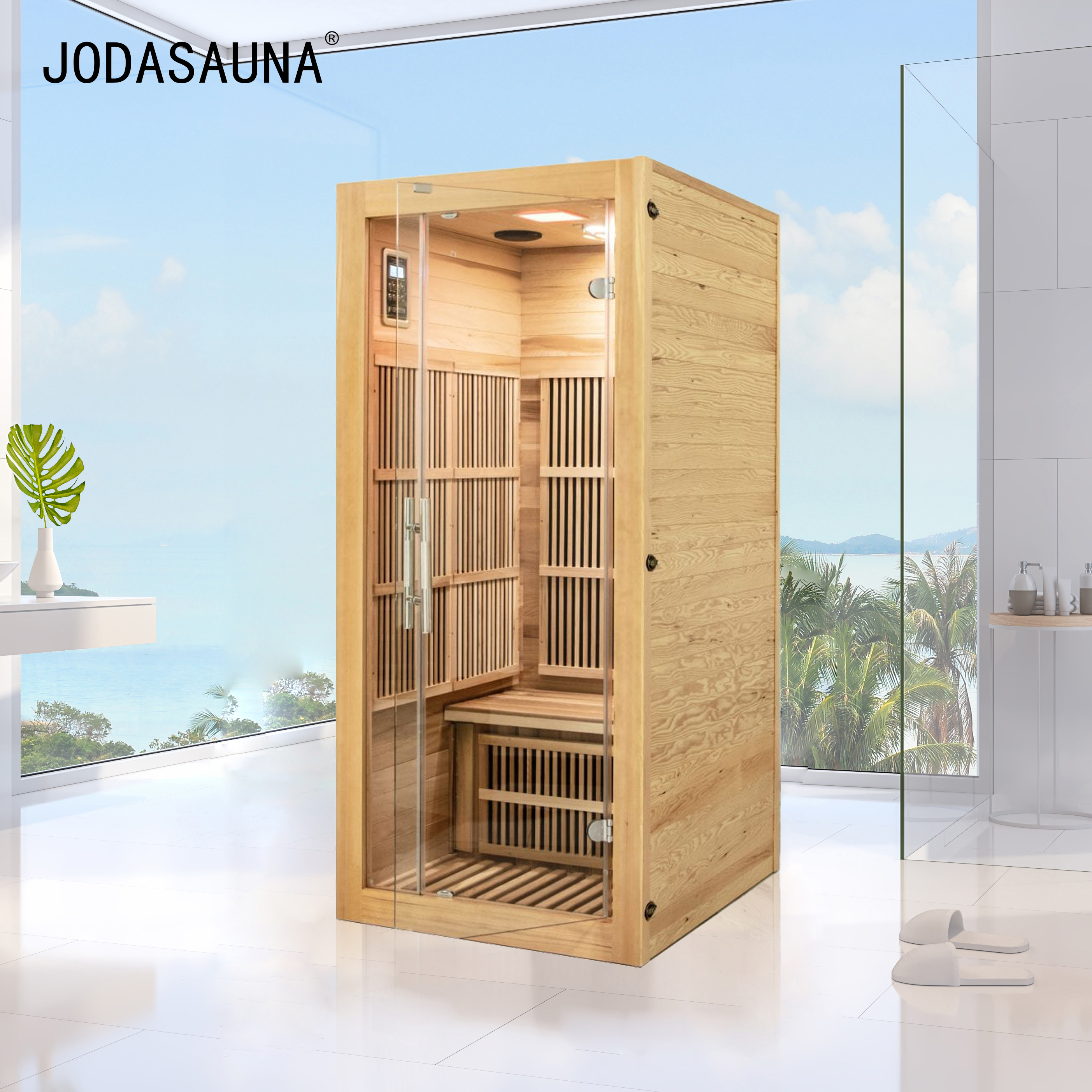 Single-Person Carbon Far Infrared Sauna with Low EMF