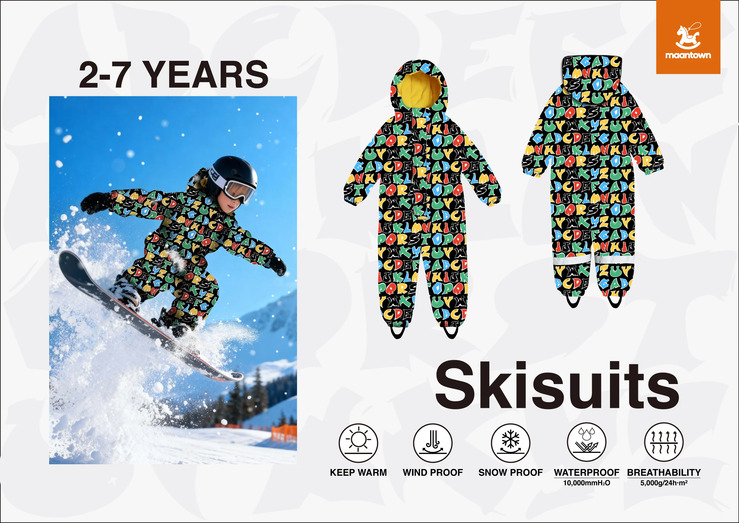 Children's Ski Suits for Ages 2-7