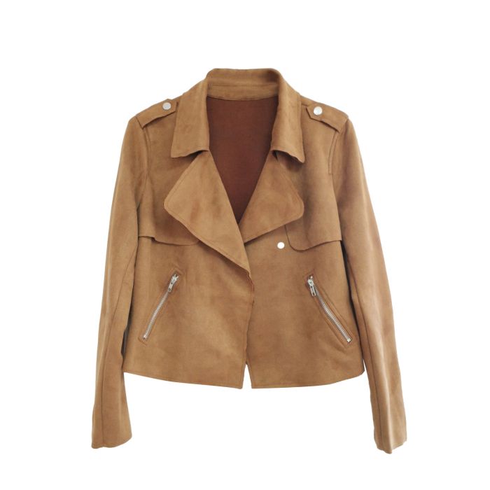 Women's Suede Biker Jacket