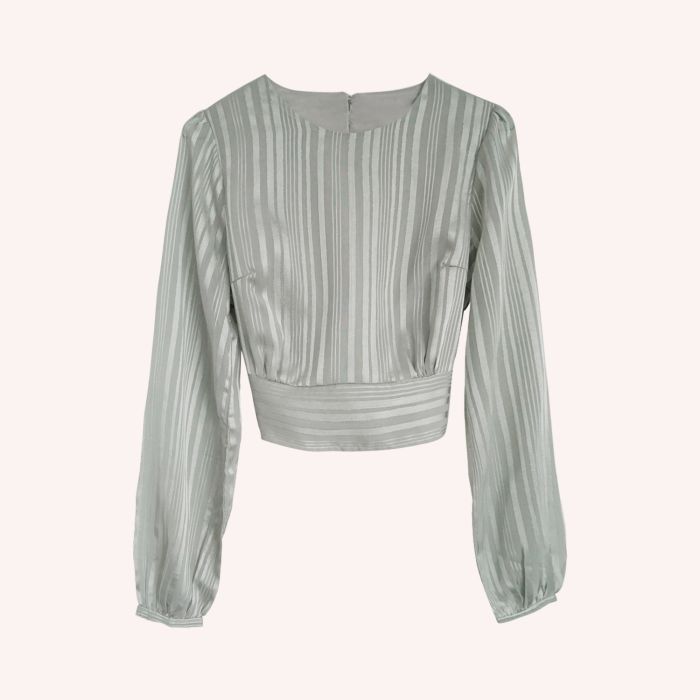 Women's Striped Backless Tie Top