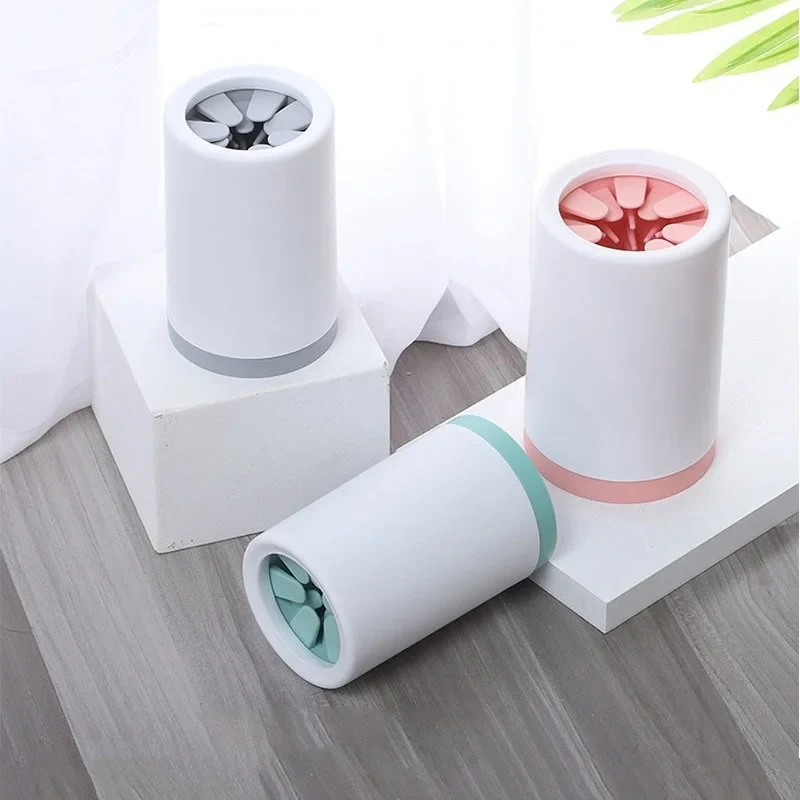 Pet Foot Washer Cup with Silicone Bristles