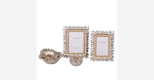 Resin Sunflower Photo Frame with Jewel Box and Tray Set